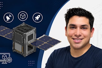 aerospace product cad, satellite component, cubesat enclosure, space hardware3d