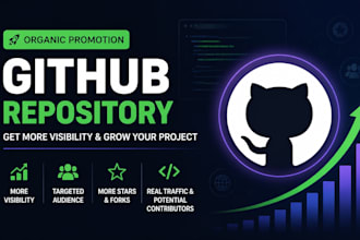 do organic github promotion to gain stars fork repo traffic