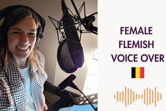 record a professional flemish voice over from my home studio