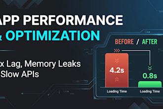 optimize your app or website performance or fix bottleneck