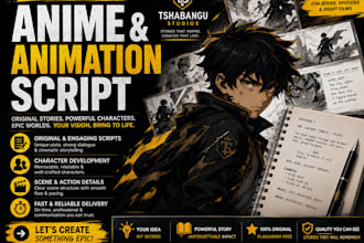 write anime and cartoon scripts