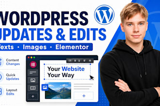 update and edit your wordpress website content