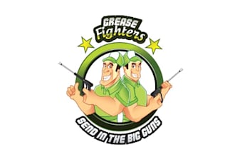 design attractive premium logo for grease fighters