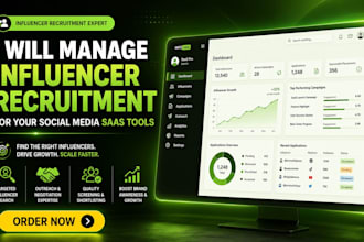 manage influencer recruitment for social media saas tools
