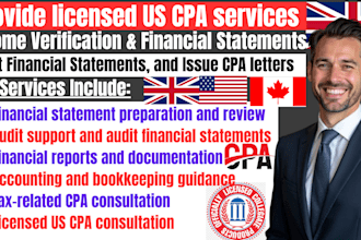licensed CPA, audit financial statements CPA US, CPA letter