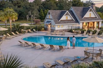 restyle clubhouse community, cgi marketing imagery, resort style house relayout