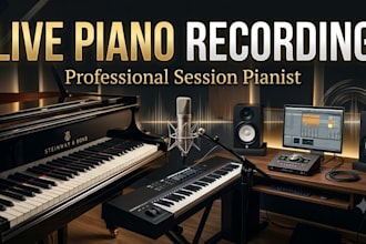 record professional live piano and keyboard for your song