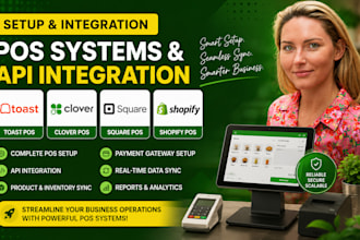 setup toast pos clover pos square pos shopify pos system api integration