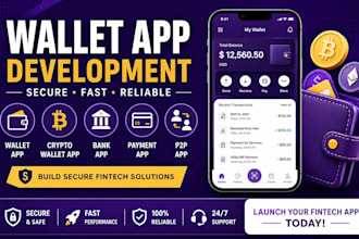 develop you fintech app, crypto wallet app, payment app, loan app, p2p app