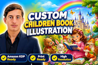 children book illustration for amazon KDP