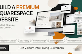 design a modern squarespace business website or redesign squarespace website