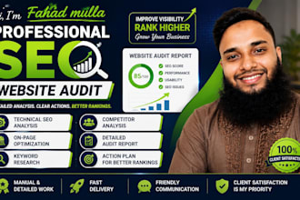 do technical SEO  audit with competitor analysis