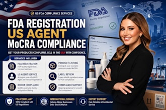 do fda registration, US agent services, and mocra compliance