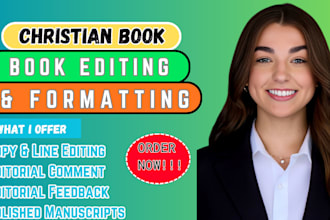 edit, format christian book, bible study, devotional, prayer journal, faith book