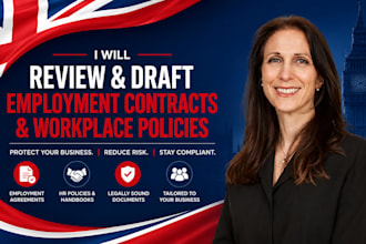 review and draft employment contracts and workplace policies