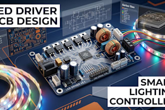 design custom led driver pcb and smart lighting controller