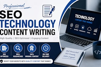 write SEO optimized technology blog posts and articles