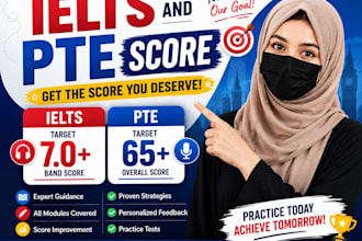 teach spoken english, ielts, pte and english grammar professionally