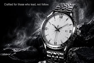 create luxury watch and product advertisement designs
