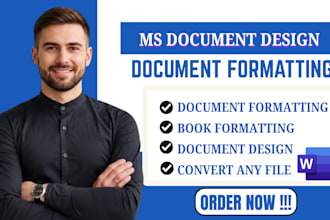 edit design and fomat ms word document  template design convert any file to word