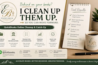 clean up and reconcile your quickbooks online bookkeeping