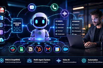 build production ai agents with rag, graphrag, voice ai, and automation