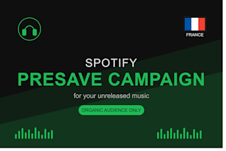 run french spotify presave campaign promotion pitch for your unreleased music