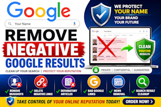 remove mugshots delete negative links bad articles false news cases from google