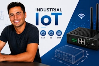 design industrial iot product, smart factory device, iot hardware prototype
