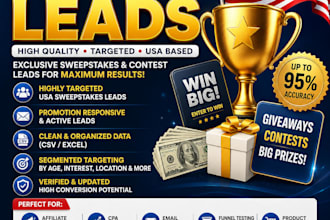 provide premium quality USA takessweeps leads for targeted marketing