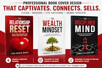 do book cover design, ebook cover design, kindle book cover and hardcover design