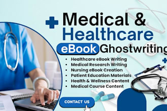 be your medical ebook writer, healthcare ghostwriter, and amazon KDP expert