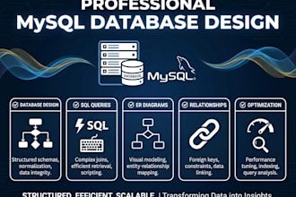 create mysql database design and sql queries
