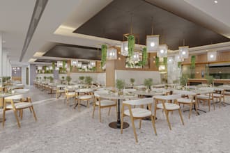 relayout resort restaurant,dining lounge seating,hotel food court,cgi rendering