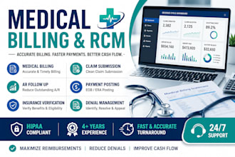 do medical billing, ar follow up, denial management and rcm