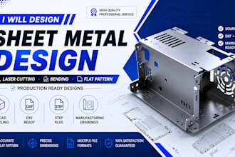 design sheet metal parts  in solidworks