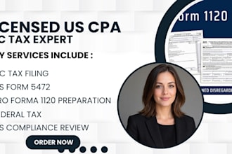 file irs tax form 5472 and 1120 for foreign owned single member llc as CPA