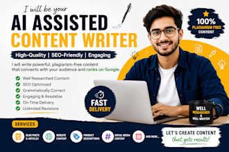 write ai prompts, articles, blogs and SEO content