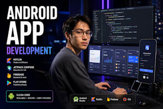develop a custom android application using kotlin