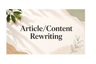 rewrite your content to improve clarity, tone, and flow