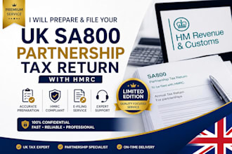 prepare and file your UK sa800 partnership tax return with hmrc