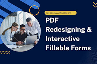 redesign PDF documents and create fillable forms