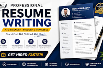 write a professional ats friendly resume and CV