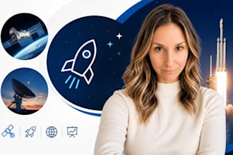 aerospace presentation, space startup pitch deck, satellite powerpoint