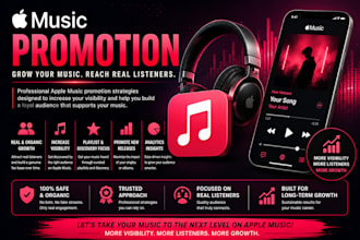 do apple music promotion to gain  algorithm targeting system promotion ads