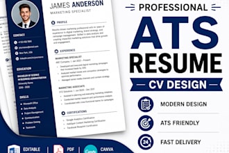 design a professional ats resume and CV