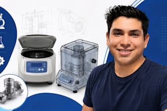 laboratory equipment design, scientific instrument cad, lab device design