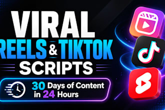 write viral instagram reels scripts and social media content