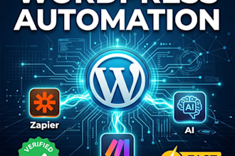 automate wordpress website with ai, CRM, API and zapier CRM integration