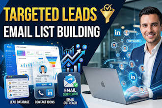 do b2b lead generation,linkedin lead generation, and email list building